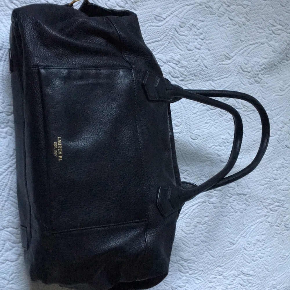 Ralph Lauren black leather bag